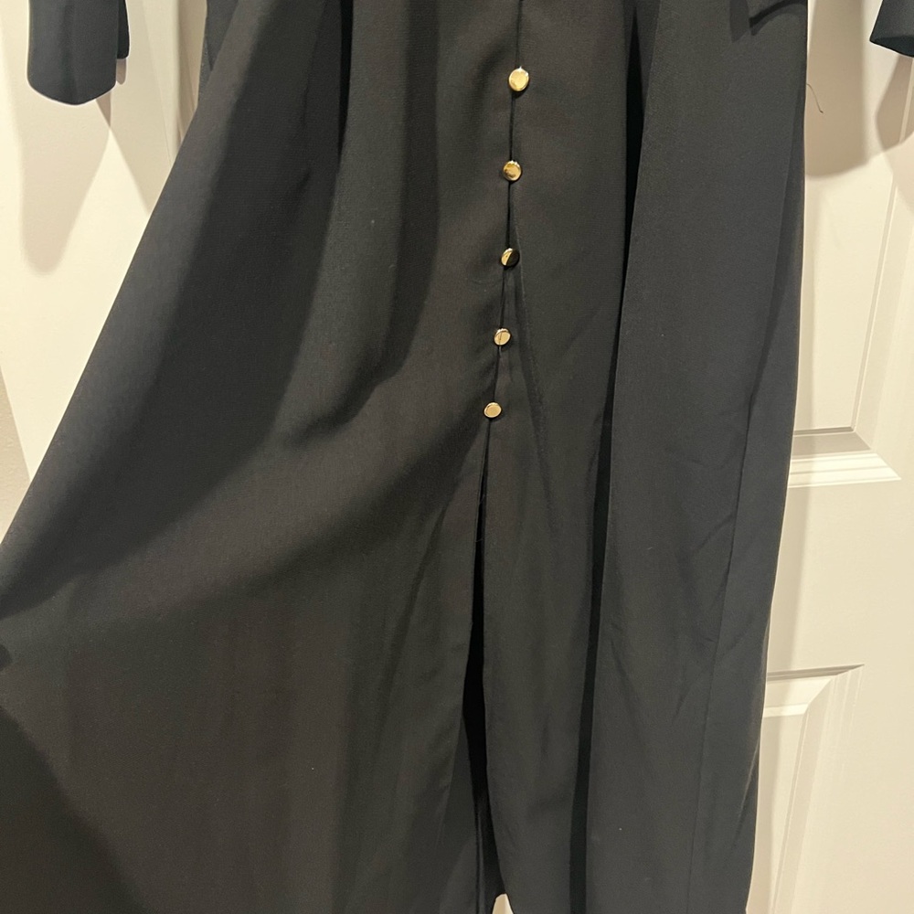 Zara Black Long Sleeve Shirt Dress - Picture 2 of 3